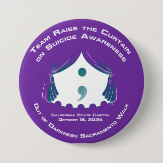 Macaron Rond 7,6 Cm Bouton Équipe