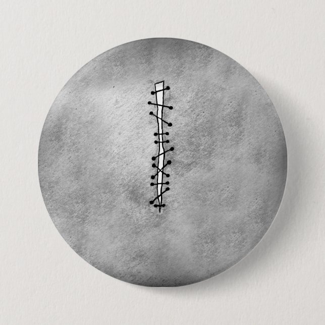 Macaron Rond 7,6 Cm Bouton ET TU' Album (Devant)