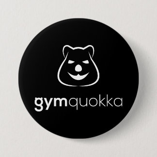 Macaron Rond 7,6 Cm Bouton Expression Gymquokka