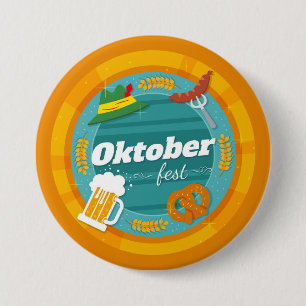 Macaron Rond 7,6 Cm Bouton Festival de la bière Oktoberfest