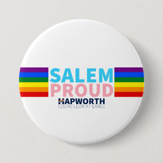 MACARON ROND 7,6 CM BOUTON FIER DE SALEM