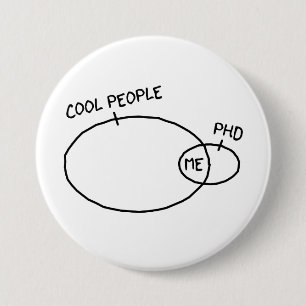 Macaron Rond 7,6 Cm Bouton frais de PhD