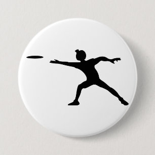 Macaron Rond 7,6 Cm Bouton Frisbee