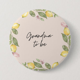 Macaron Rond 7,6 Cm Bouton Future Grand-mère