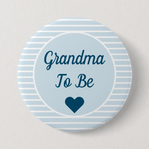 Macaron Rond 7,6 Cm Bouton Grand-mère à être Baby shower