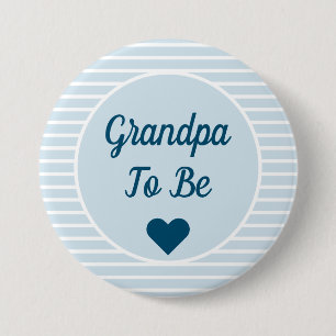 Macaron Rond 7,6 Cm Bouton Grand-Père À Être Baby shower