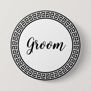Macaron Rond 7,6 Cm Bouton Groom