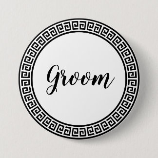 Macaron Rond 7,6 Cm Bouton Groom