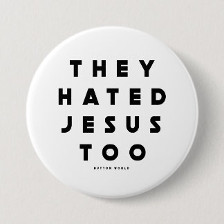 Macaron Rond 7,6 Cm Bouton Hate