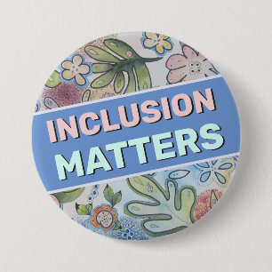 Macaron Rond 7,6 Cm Bouton Inclusion Matters