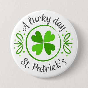 Macaron Rond 7,6 Cm Bouton Jour Saint Patrick