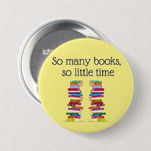 Macaron Rond 7,6 Cm Bouton Lover du livre