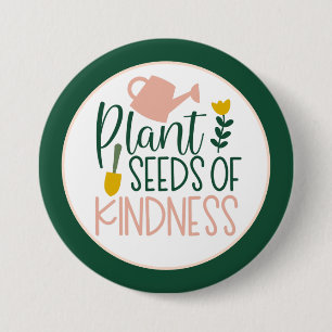 Macaron Rond 7,6 Cm Bouton Nature du jardin plante