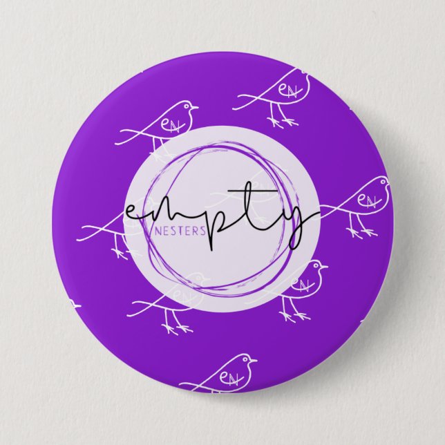 MACARON ROND 7,6 CM BOUTON NESTERS VIDES (Devant)