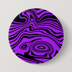 Macaron Rond 7,6 Cm Bouton noir violet ou choisir la couleur
