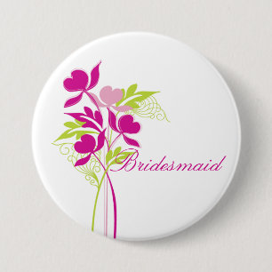 Macaron Rond 7,6 Cm Bouton nuptiale élégant de partie de bouquet ros