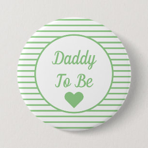 Macaron Rond 7,6 Cm Bouton Papa to Be Baby shower