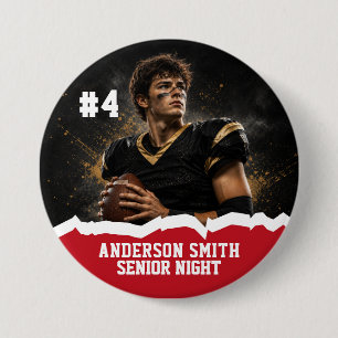 Macaron Rond 7,6 Cm Bouton personnalisé avec photo de football pour la
