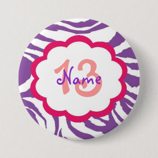 Macaron Rond 7,6 Cm Bouton personnalisé d'anniversaire