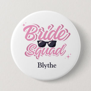 Macaron Rond 7,6 Cm Bouton Personnalisé Equipe De Mariage