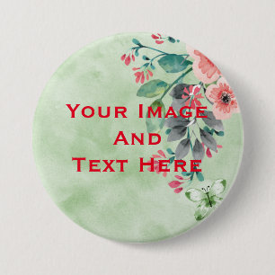 Macaron Rond 7,6 Cm Bouton personnalisé Image et texte