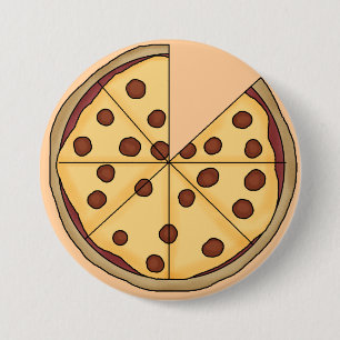 Macaron Rond 7,6 Cm Bouton Pizza Pie