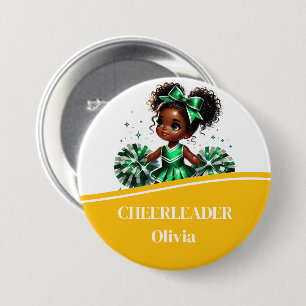 Macaron Rond 7,6 Cm Bouton pom-pom girl