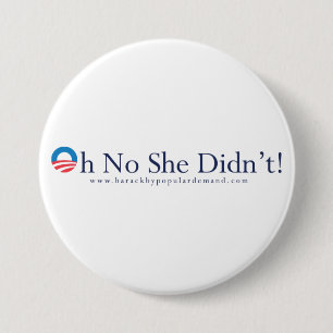 Macaron Rond 7,6 Cm Bouton primaire de Barack Obama