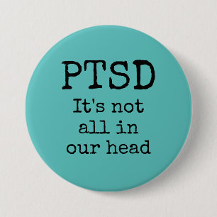 Macaron Rond 7,6 Cm Bouton PTSD