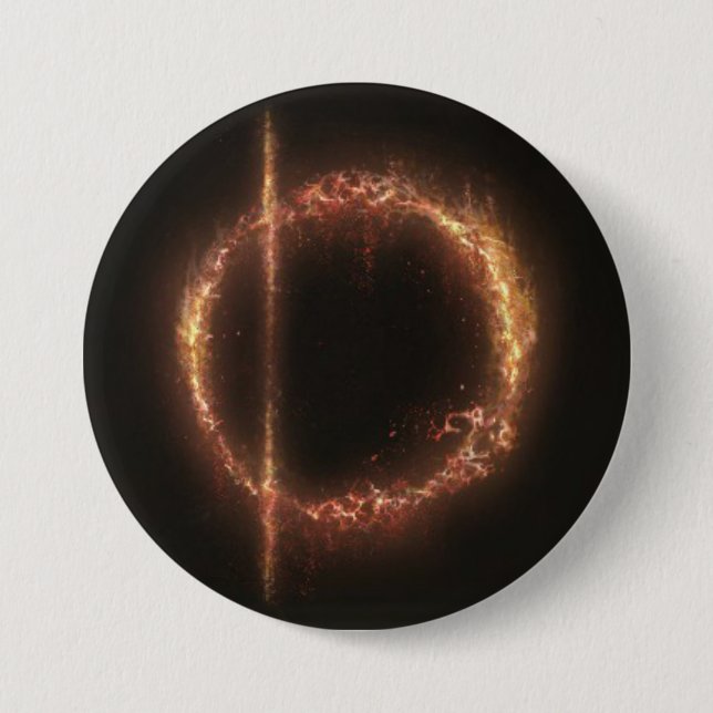 Macaron Rond 7,6 Cm Bouton Radahn Great Rune (ELDEN RUN) (Devant)