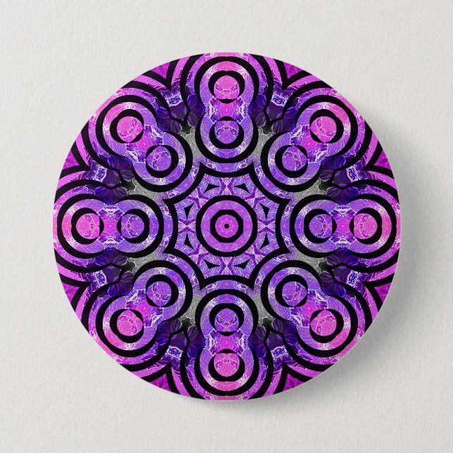 Macaron Rond 7,6 Cm Bouton Repérage #53 (Devant)