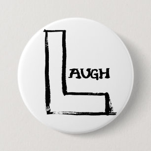 Macaron Rond 7,6 Cm Bouton Rire LOL