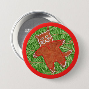 Macaron Rond 7,6 Cm Bouton rond de la culotte de GINGERBREAD / Rouge