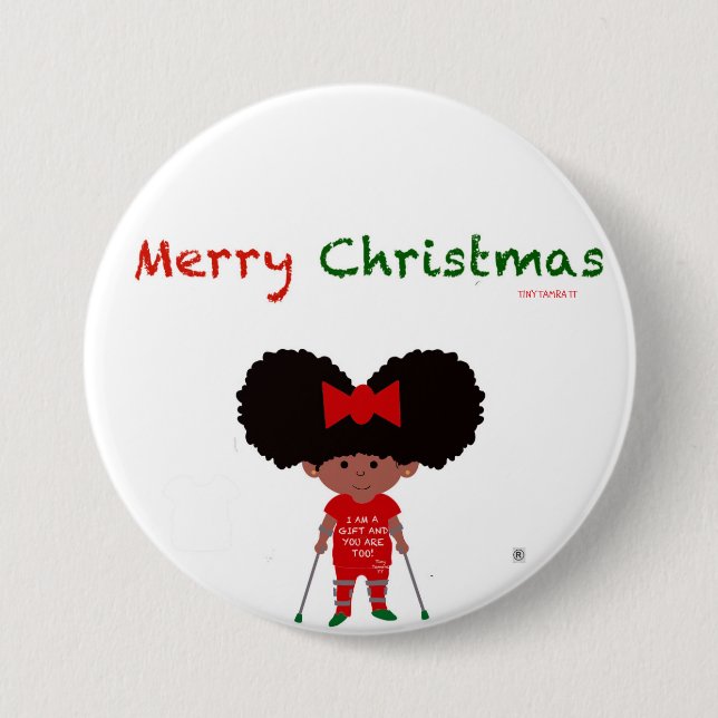 Macaron Rond 7,6 Cm Bouton rond, Grand, 3 pouces (Devant)