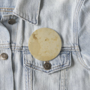 Macaron Rond 7,6 Cm Bouton rond papier des années 1870 Blank Antique S