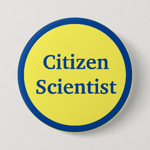 Macaron Rond 7,6 Cm Bouton scientifique citoyen