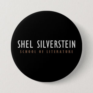 Macaron Rond 7,6 Cm Bouton Shel Silverstein School of Literature