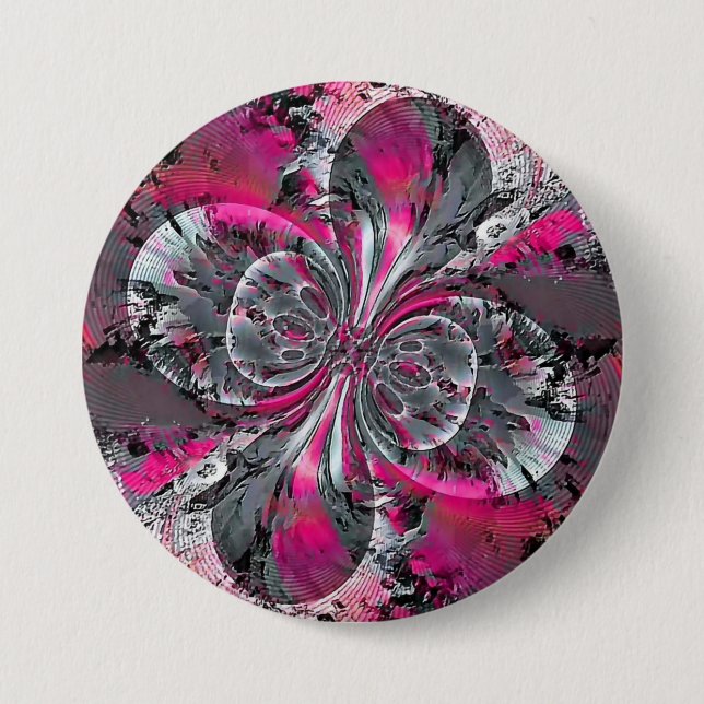 Macaron Rond 7,6 Cm Bouton Signaux mixtes (Devant)