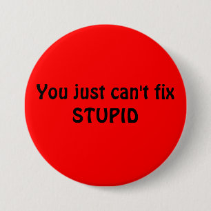 MACARON ROND 7,6 CM BOUTON STUPIDE