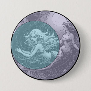 Macaron Rond 7,6 Cm Bouton Symbologie Twins
