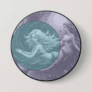 Macaron Rond 7,6 Cm Bouton Symbologie Twins