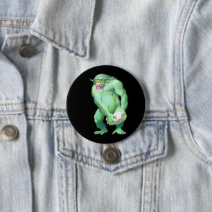 Macaron Rond 7,6 Cm Bouton Troll