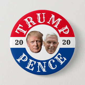 Macaron Rond 7,6 Cm Bouton Trump Pence 2020