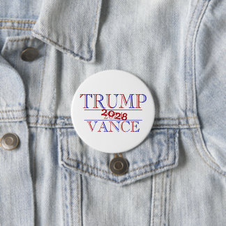 Macaron Rond 7,6 Cm Bouton Trump Vance 2024 2028