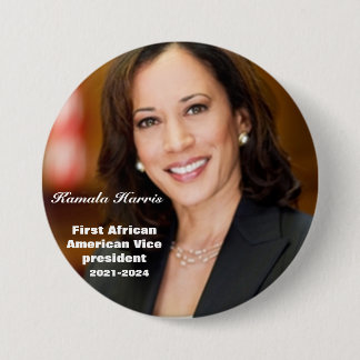 Macaron Rond 7,6 Cm Bouton VICE-PRÉSIDENT KAMALA HARRIS