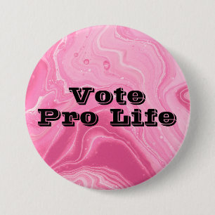 Macaron Rond 7,6 Cm Bouton Vote Anti-avortement