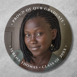 Macaron Rond 7,6 Cm Boutons de graduation photo