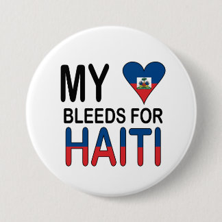 Macaron Rond 7,6 Cm Boutons de Valentine de soulagement du Haïti