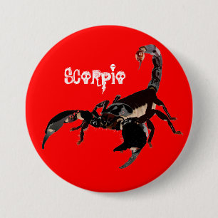 Macaron Rond 7,6 Cm Boutons Skorpion