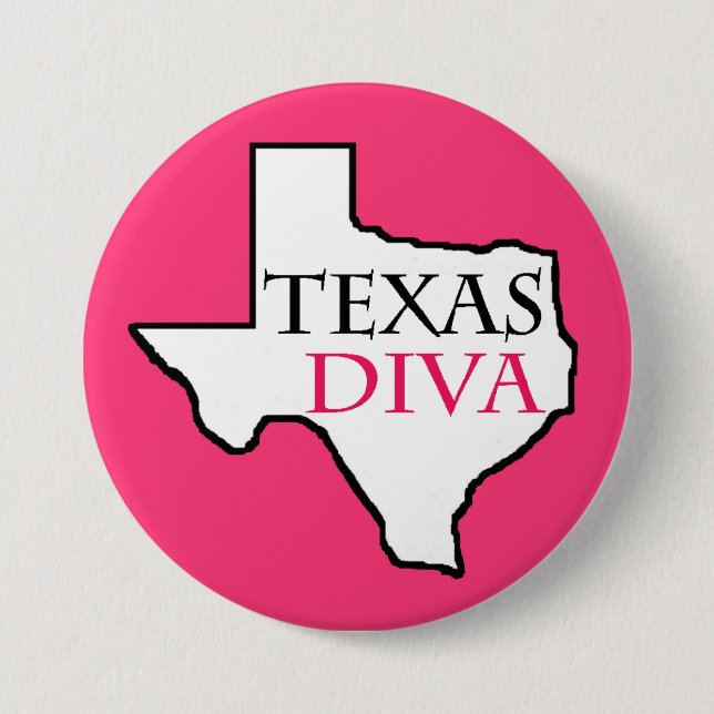 Macaron Rond 7,6 Cm Boutons Texas Diva (Devant)